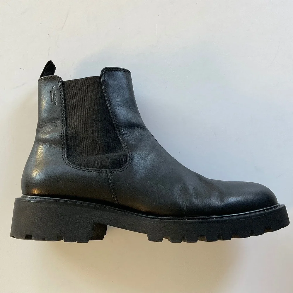 VAGABOND Kenova Lug Chelsea Boot Black Size 10
